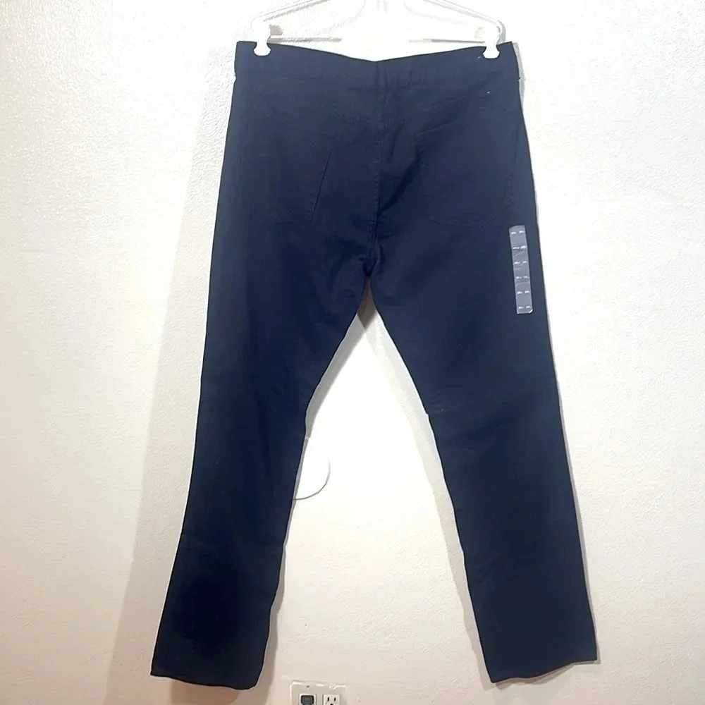 J Crew Mens Zipper Fly Dark Wash Straight Leg Sutton Jeans Blue 36x34